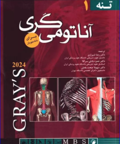 کتاب آناتومی گری 2024 برای دانشجویان جلد 1 تنه جلد شومیز
